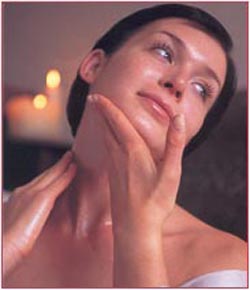 En ansigtsmassage