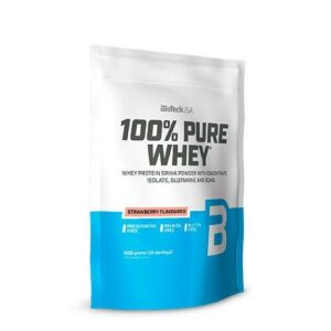 100% Pure Whey Protein pulver Strawberry - 454 gram (U)