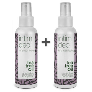 2 stk. Intim Deo mod uønsket lugt - Intim deodorant mod lugt fra underliv og irritation i intimområdet - Tea Tree Oil