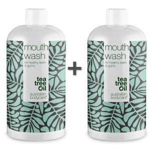 2 styks Mundskyl fra Australian Bodycare - Mundskyl med bakteriemodvirkende Tea Tree Oil for en sund mundhygiejne