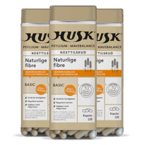 3 x HUSK Psyllium Mavebalance (225 kap)