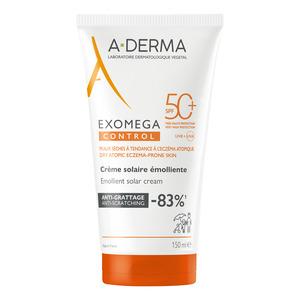 A-DERMA Exomega Control Emollient Solar Cream SPF50+ - 150 ml.