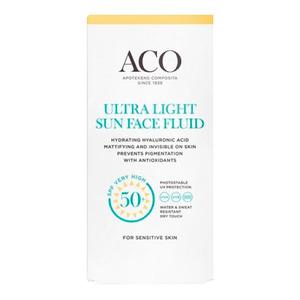 ACO SUN Ultra Light Face Fluid SPF50 - 40 ml.