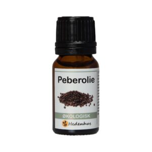 Æterisk peberolie økologisk 250 ml - Varmende, krydret duft, til hud- og hårpleje - Hedenhus - Dampdestilleret, skal fortyndes