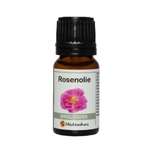 Æterisk rosenolie økologisk 2,5 ml - Hedenhus - Rosa damascena, vanddampdestilleret, til aromaterapi, hudpleje
