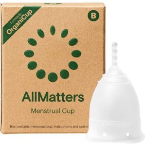 AllMatters OrganiCup model B menstruationskop, 1 stk