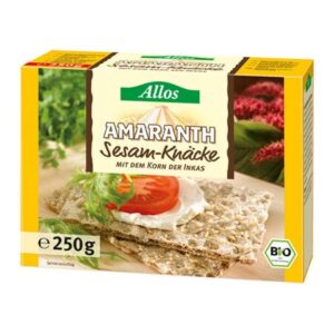 Allos Amaranth Knækbrød m. Sesam Ø (250 gr)