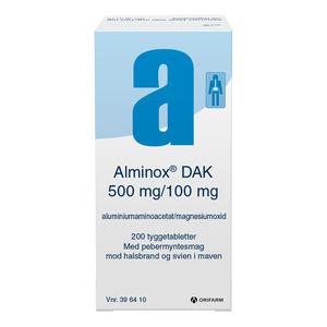 Alminox DAK Tyggetabletter - 200 stk.