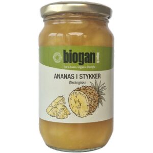 Ananas i stykker Økologisk - 340 gram