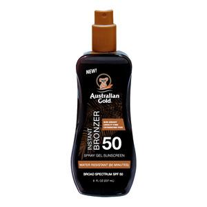 Australian Gold Lotion Sunscreen Spray with bronzer SPF50 - 237 ml.