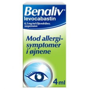 Benaliv 0,5 mg/ml 4 ml Øjendråber, suspension