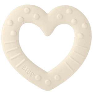 Bibs Baby Bitie Heart Ivory (1 stk)