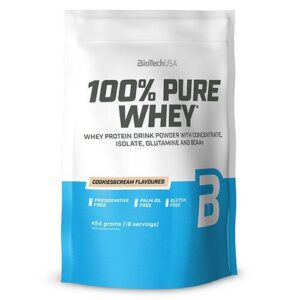 BioTech 100% Pure Whey Protein pulver Cookies & Cream, 400g