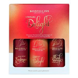 BodyGliss Massage & Lube in 1 Travel Edition 3-Pack - Sensual Delight - 1 stk.