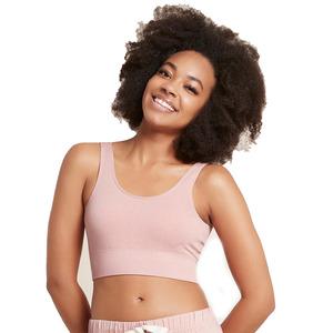 Boody Ribbed Seamless Bra Dusty Pink - 1 stk