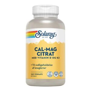 Cal-Mag Citrat med vitamin D og K2 - 240 kapsler
