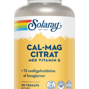 Calcium Magnesium Citrat med D-vit. - 180 kapsler
