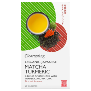 Clearspring Grøn Te M. Gurkemeje & Matcha Ø (20 breve)