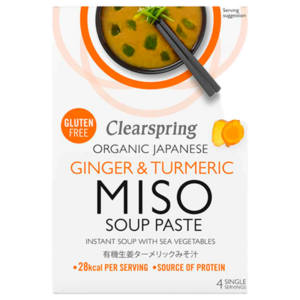 Clearspring Miso Soup Paste Ingefær & Gurkemeje Ø (4 x 15 g)