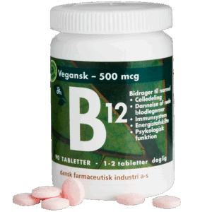 DFI B12 Vitamin 500 mcg (90 tabletter)