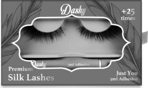 Dashy - Premium Silk Lashes + 5 Ml Adhesive Just You - Kunstige øjenvipper