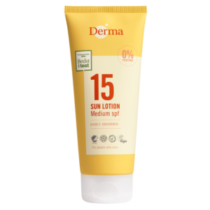 Derma Sun Sollotion Mellem SPF 15 (200 ml)