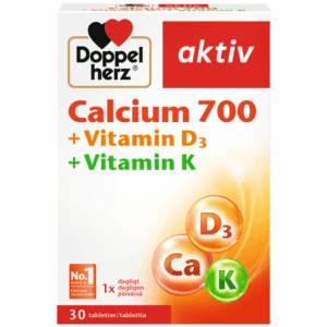 Doppelherz Aktiv Calcium 700 mg + Vitamin D3 + Vitamin K (30 tabl)