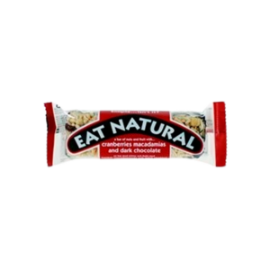 Eat natural Macadamia- & tranebærbar m. chokolade