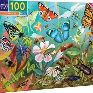 Eeboo Puslespil - Insekter - 100 Brikker