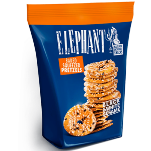 Elephant Pretzels Black & White Sesame (180 g)