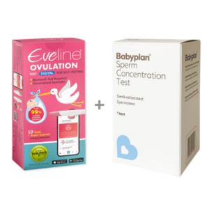 Eveline Smart Fertilitetssystem & Babyplan Sædkvalitetstest Komplet Pakke til Begge Partners Fertilitet