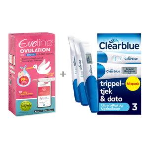 Eveline Smart Fertilitetssystem & Clearblue Triple Check & Dato Digital Ægløsningssporing og Trippelbekræftelse af Graviditet