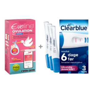 Eveline Smart Fertilitetssystem & Clearblue Ultratidlig Avanceret 3-pak Digital Ægløsningssporing og Tidlig Graviditetstestning