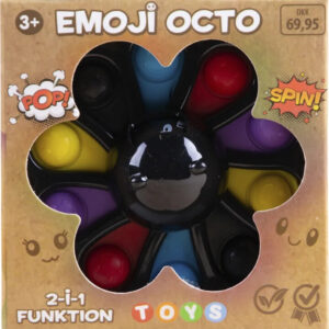 Fidget Legetøj - 2-i-1 Emoji Octo Fidget Spinner Og Pop It