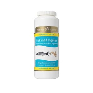 Fisk m. ingefær Fitness Pharma - 180 kapsler