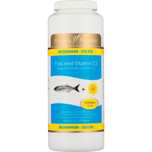 Fitness Pharma Fiskeolie Vitamin D3 (300 kaps)