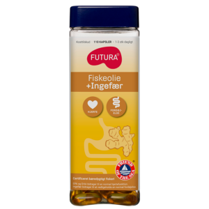 Futura Fiskeolie/Ingefær (110 kapsler)