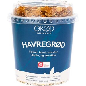 GRØD Havregrød m. solbær, kanel, mandler, dadler Ø