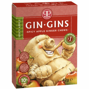 Ginger People Ginger Chews Gins Gins Spicy Apple Travel Pack (42 g)