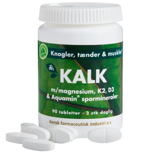 Grønne Vitaminer Kalk m/ Magnesium, K2 & D3 (90 tabl)