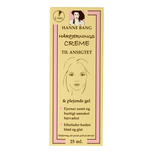 Hanne Bang Hårfjerningscreme Til Ansigt - 25+20 ml