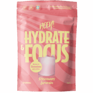 Heey! Hydrate & Focus Electrolytes + Lions Mane Raspberry Lemonade (240 g)