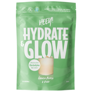 Heey! Hydrate & Glow Electrolytes + Coll-egan® Green Apple & Kiwi (240 g)