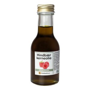 Hindbærkerneolie Økologisk 30 ml Koldpresset Blødgørende Hudplejeolie - Hedenhus - Rig på omega-3, til tør og moden hud