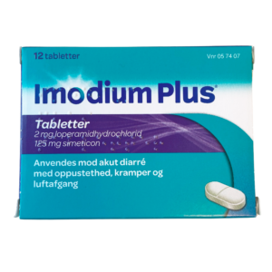 Imodium Plus Tabletter 2mg/125mg (12 stk)