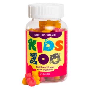 Kids Zoo Kalk og D Børnevitamin - Tyggebjørne (60 Stk)