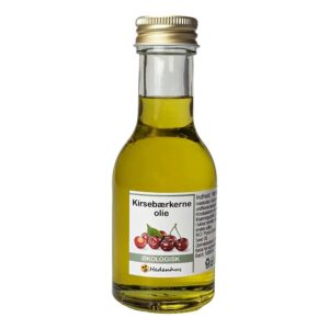 Kirsebærkerneolie Økologisk Koldpresset 250 ml - Rig på antioxidanter, vitaminer A & E, til tør og moden hud - Hedenhus