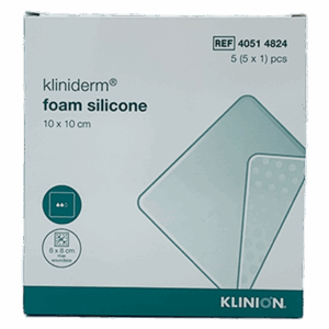 Kliniderm Foam Silikone 10x10 cm (5 stk)