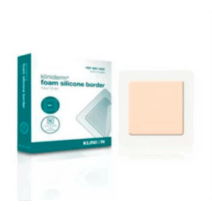 Kliniderm Foam Silikone Border 7,5x7,5 cm (5 stk)
