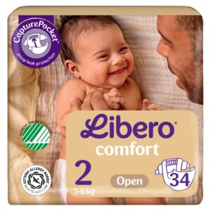Libero Åben Ble Str. 2, 3-6 kg (34 stk)